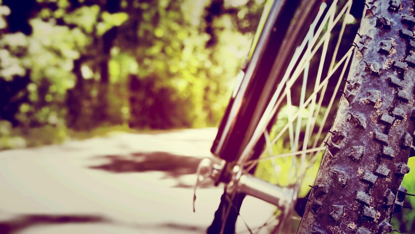 Велосипед на природе