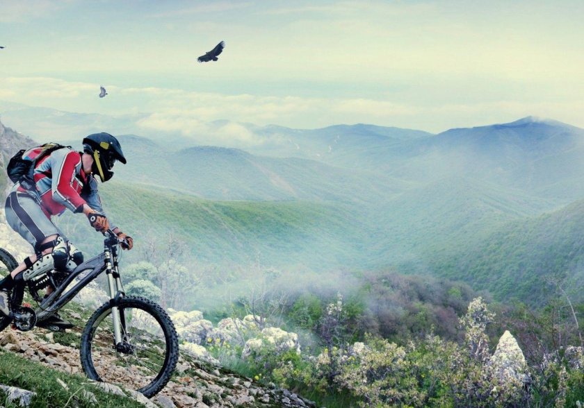 Велосипед в горах