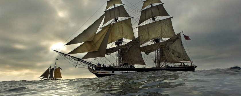 Бриг корабль парусный