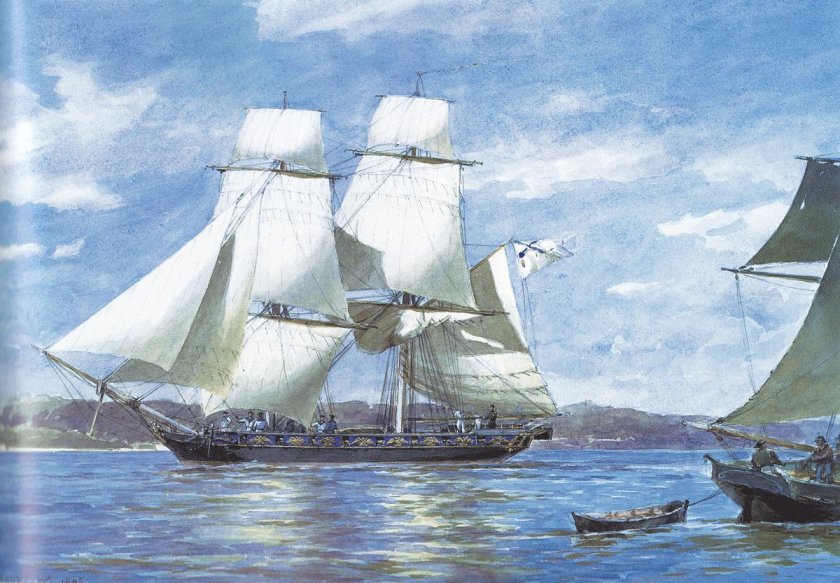 Александр Карлович Беггров (1841-1914) на палубе фрегата «Светлана»