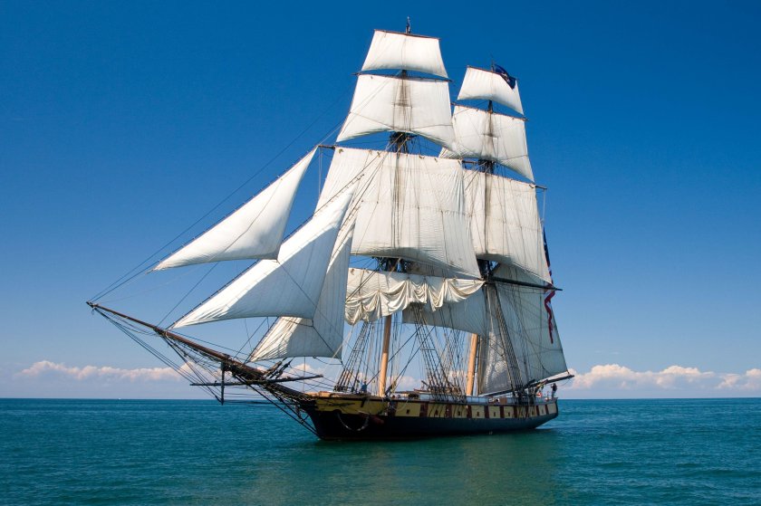 Трехмачтовый Бриг