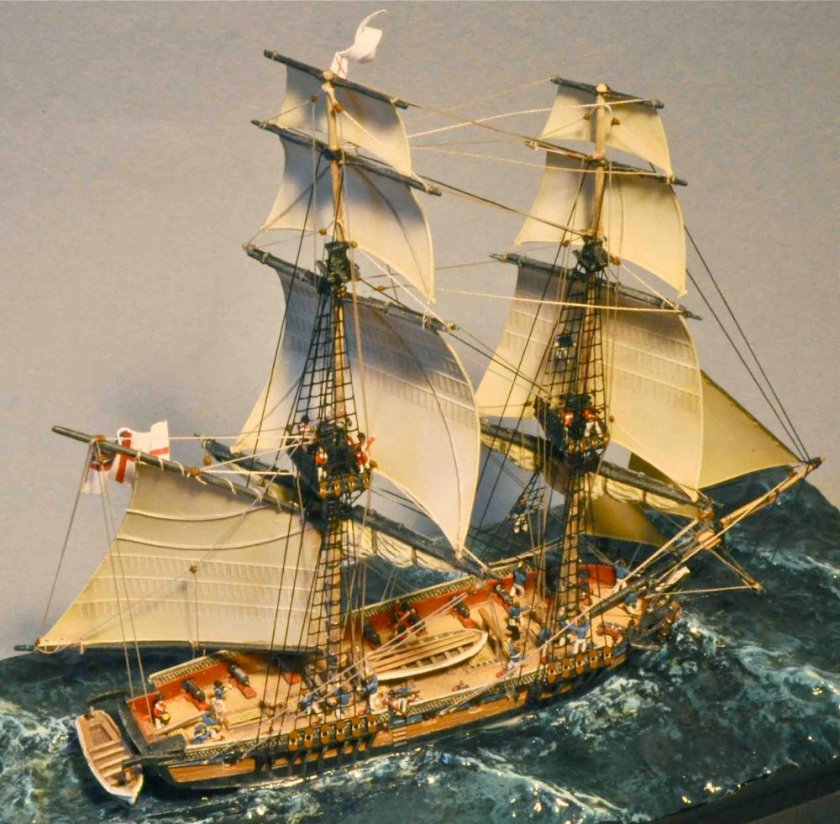 Английский Бриг 18 века