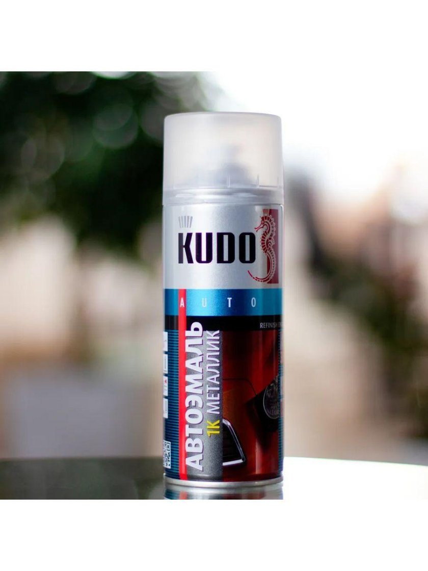Краска 690 Снежная Королева металлик Kudo 520мл аэрозольная
