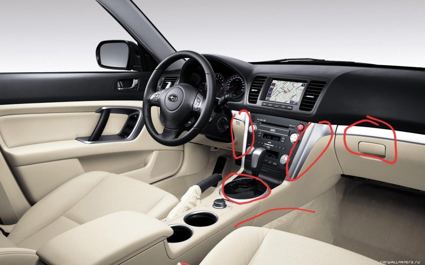 Subaru Legacy Outback 2007 салон