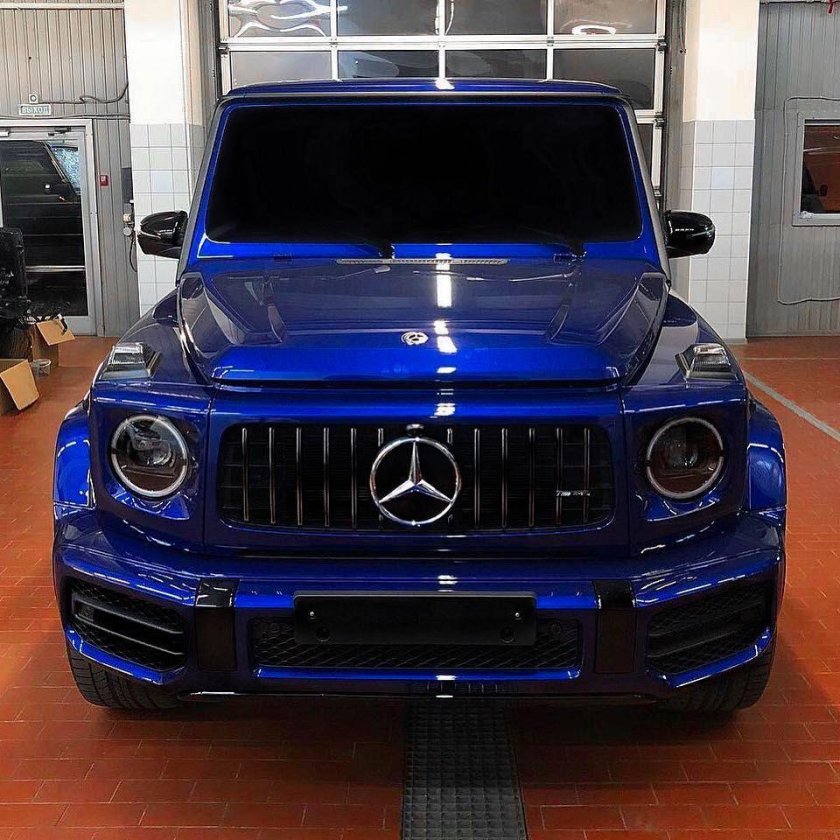 Мерседес g63 синий