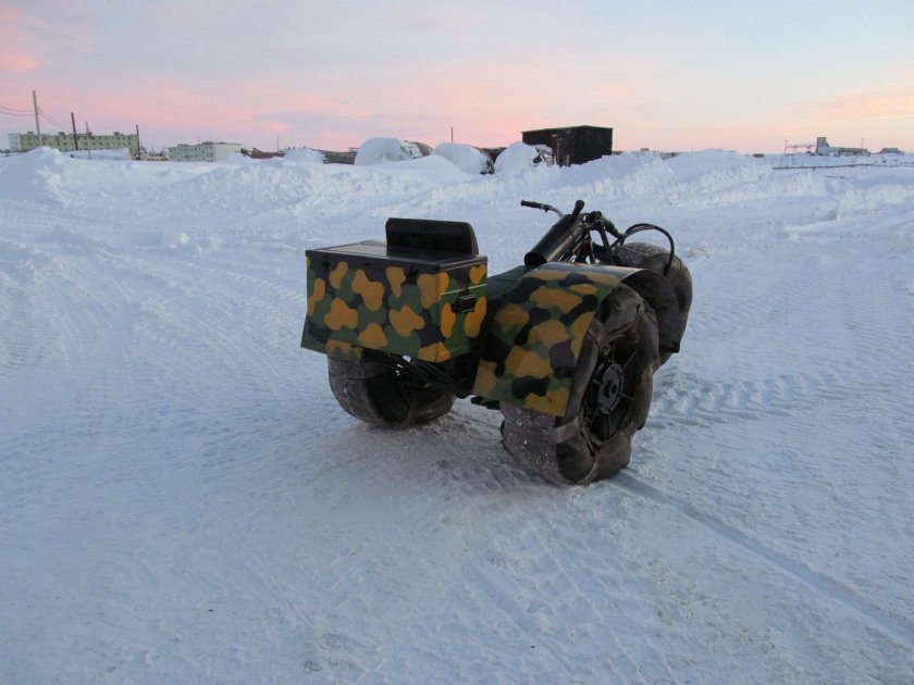 Болотоход из мотороллера муравей