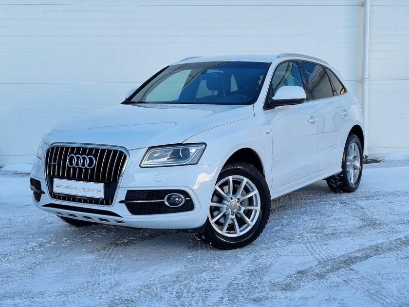 Белый Audi q5 i (8r) Рестайлинг 2.0 at (225 л.с.) 4wd с пробегом