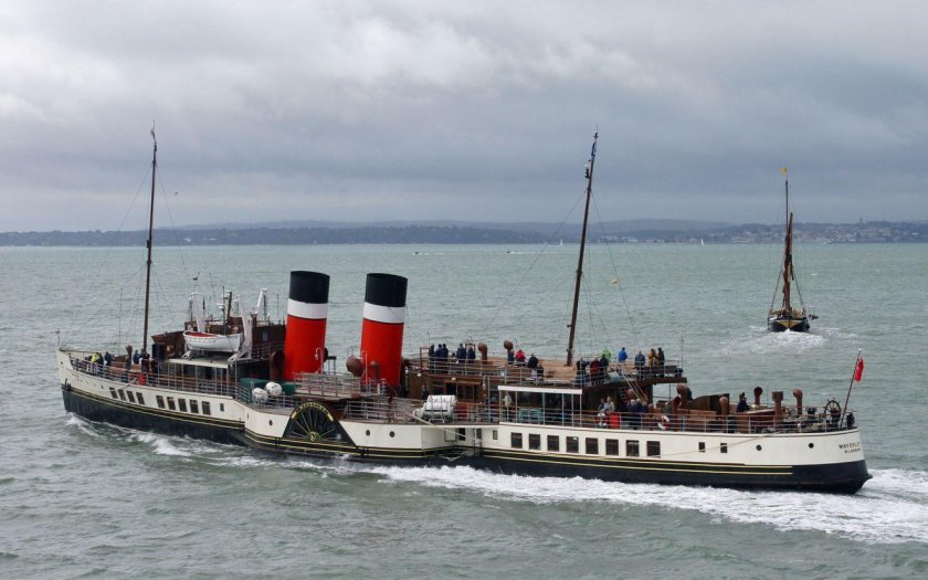 Пароход Портленд колесный