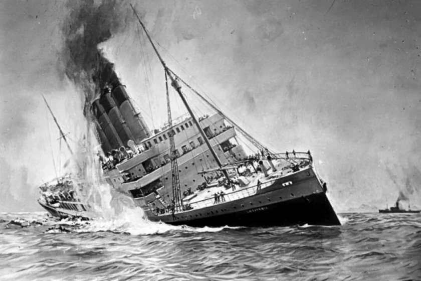 Лузитания корабль крушение