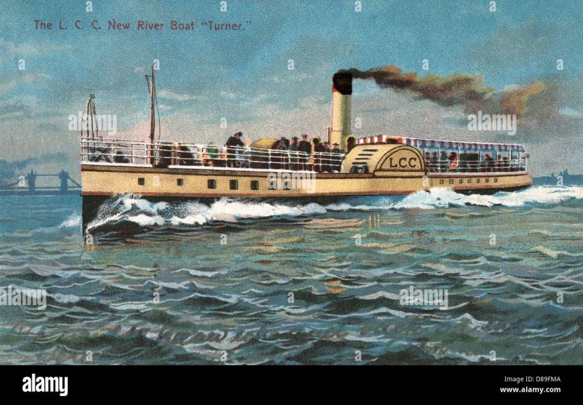 Картина пароход