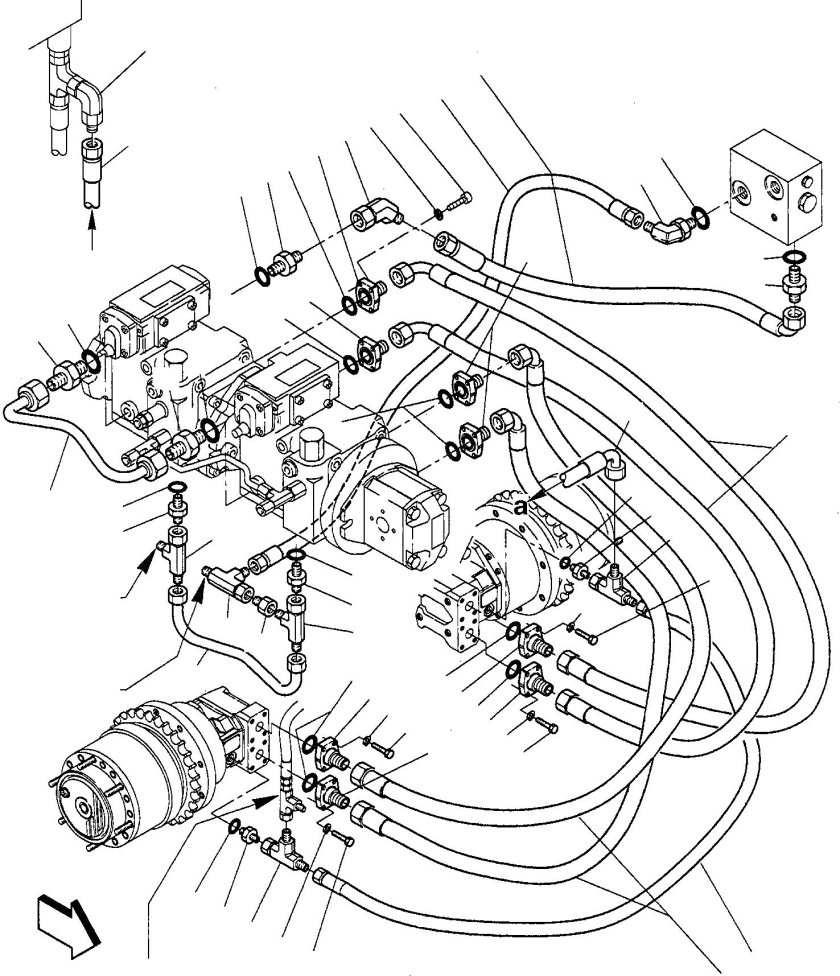Распределитель гидравлический Коматсу ПС 300