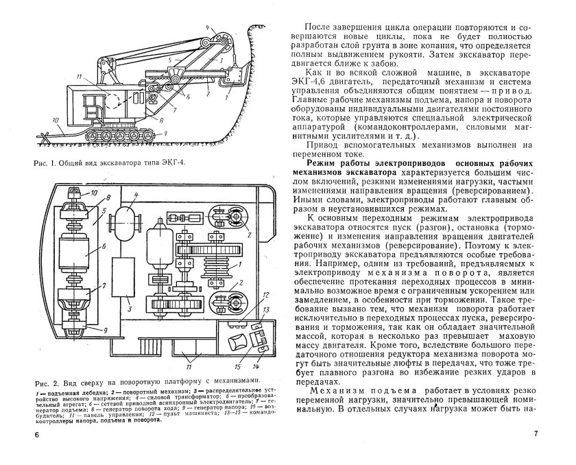 Схема экскаватора ЭКГ 8и