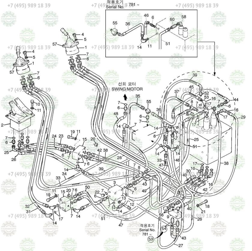 Гидравлическая система экскаватора Вольво 210