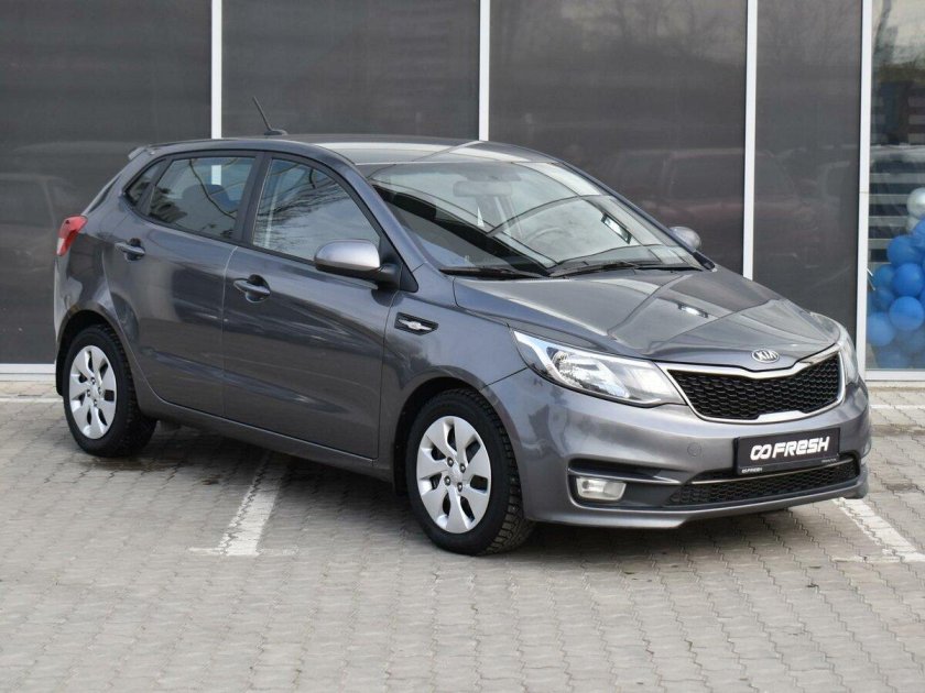 Киа рио серая