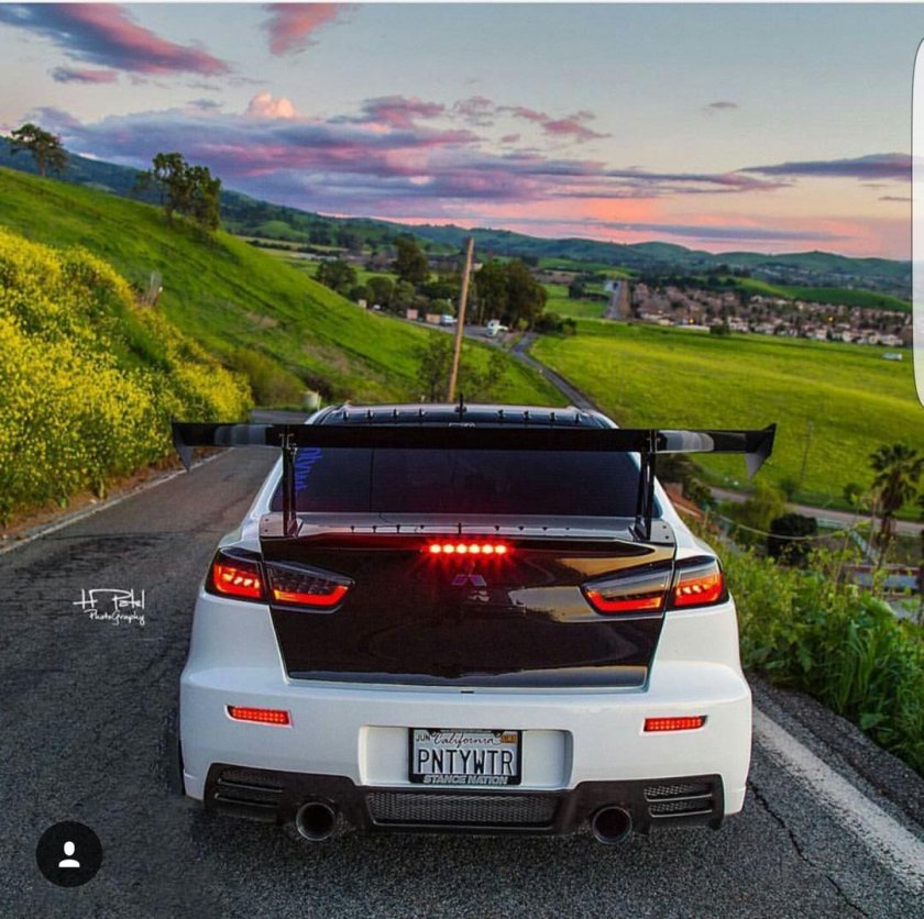 Лансер 10 Эволюшн сзади