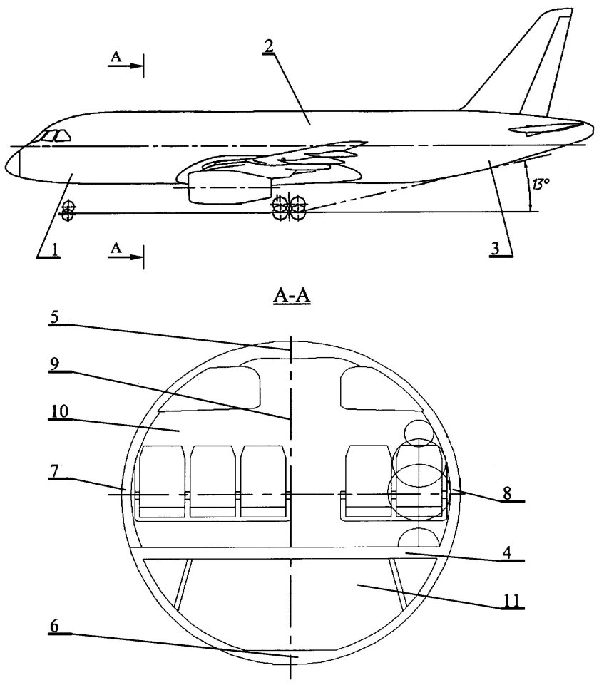 Диаметр фюзеляжа ssj 100