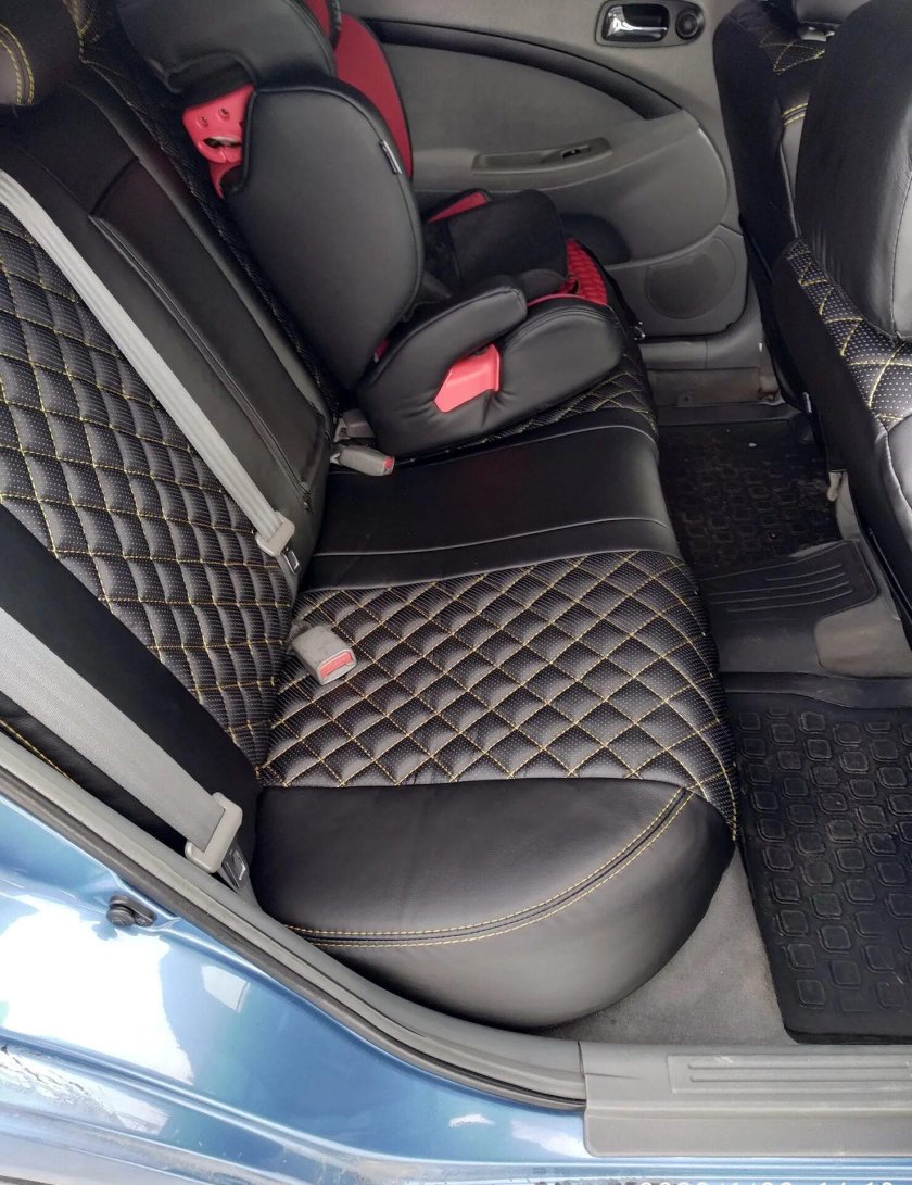 Чехлы ромб экокожа Шевроле Лачетти