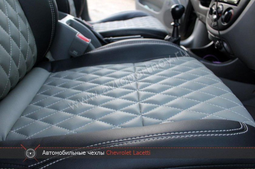 Чехлы ромб экокожа Шевроле Лачетти