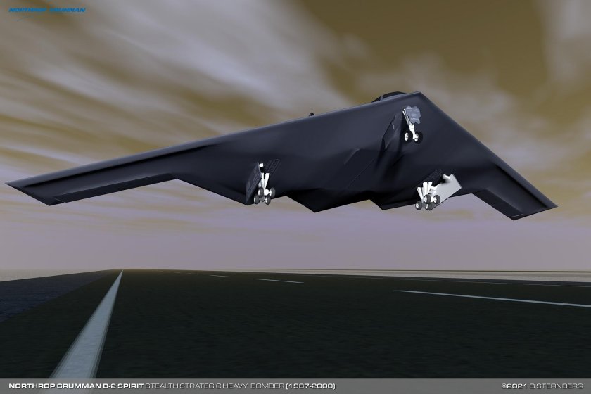 B 2 spirit stealth bomber
