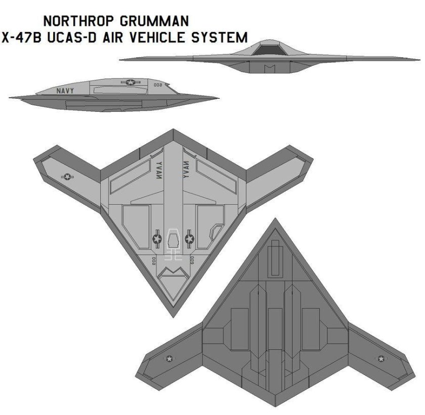 X 47b беспилотник схема