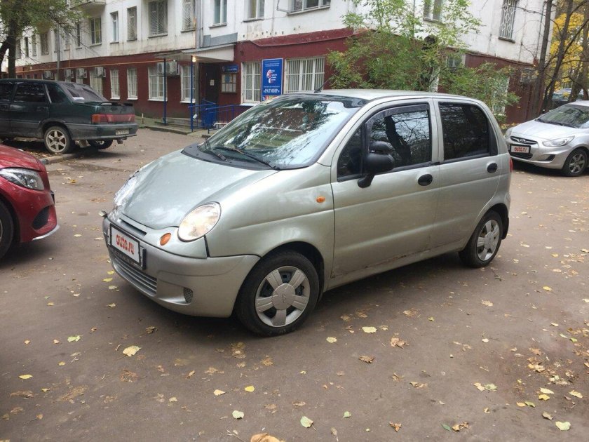 Дэу Матиз серебристый