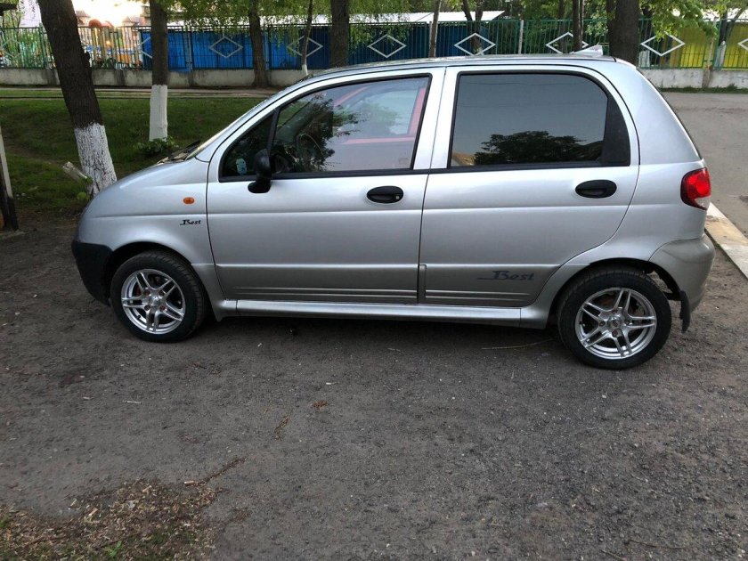 Дэу Матиз серебристый