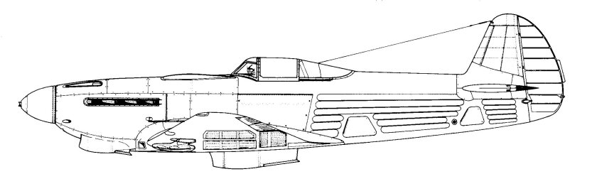 Самолет як-7б чертеж