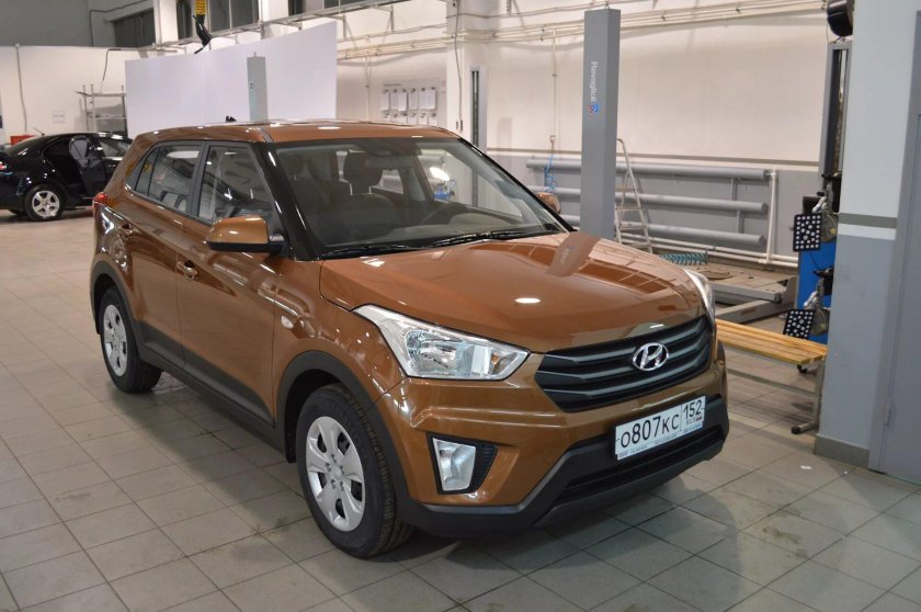 Хендай Крета шоколадного цвета