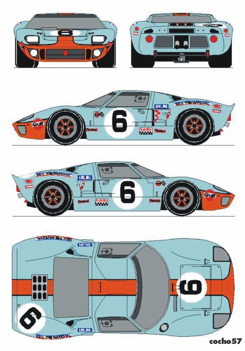 Ford gt40 Blueprint
