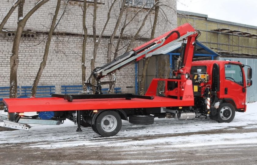 Исузу эвакуатор с КМУ