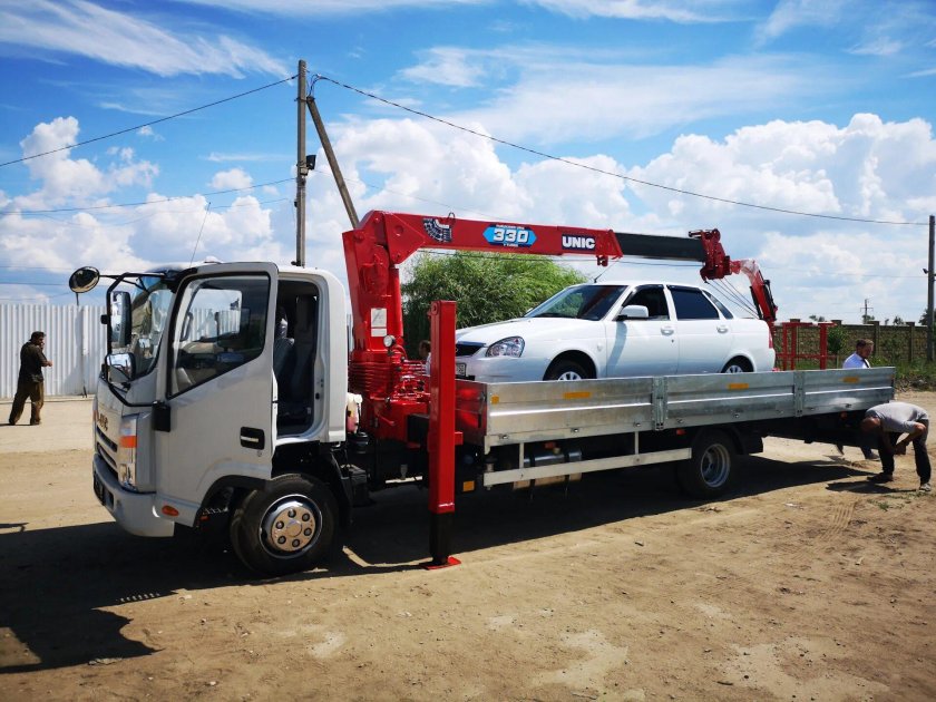 Эвакуатор JAC n90 с КМУ