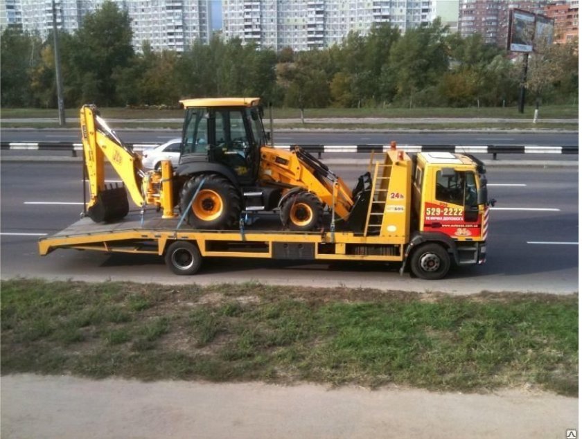 Эвакуатор для трактора JCB