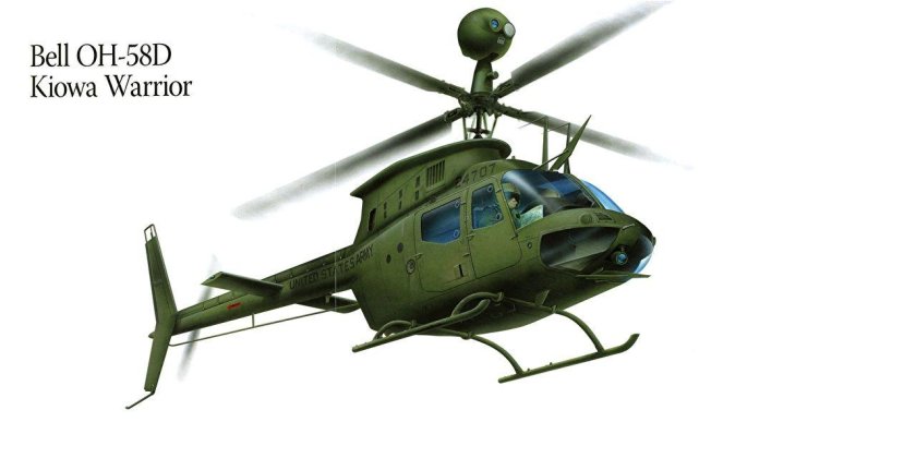 Kiowa Oh 58d вертолет