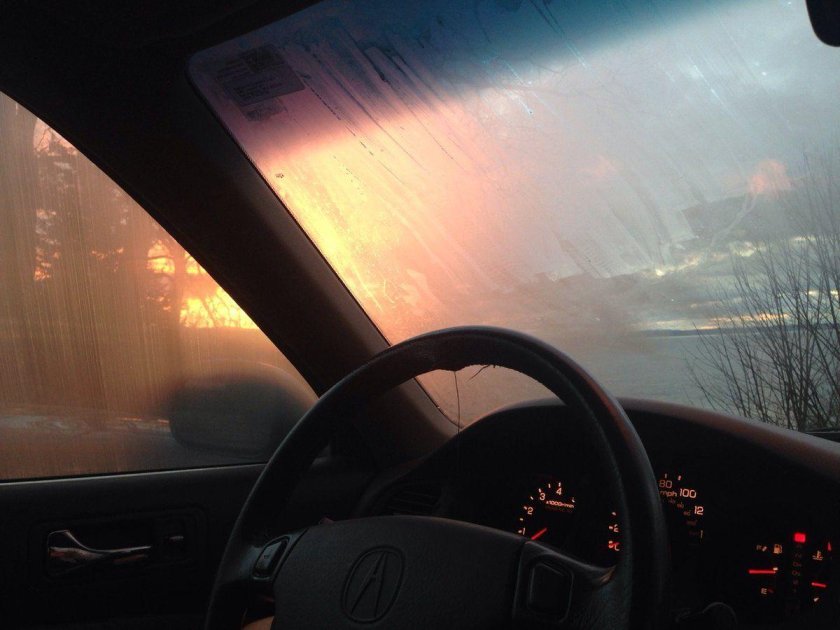 Вид из окна машины