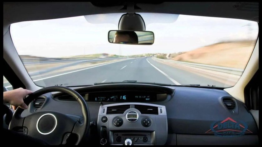 Вид изнутри автомобиля