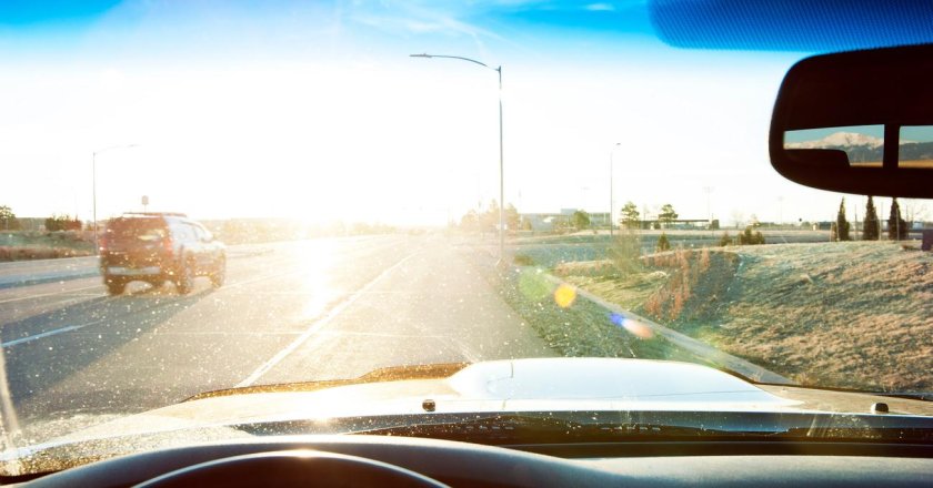 Вид через лобовое