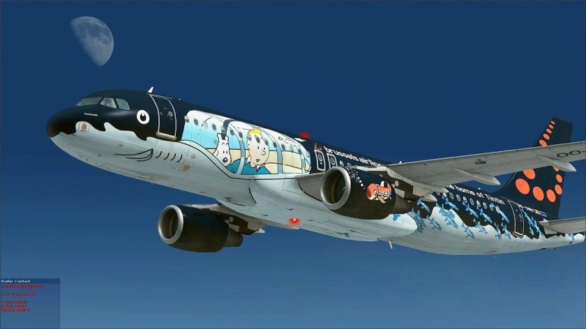 A320 Brussel Airlines Tintin