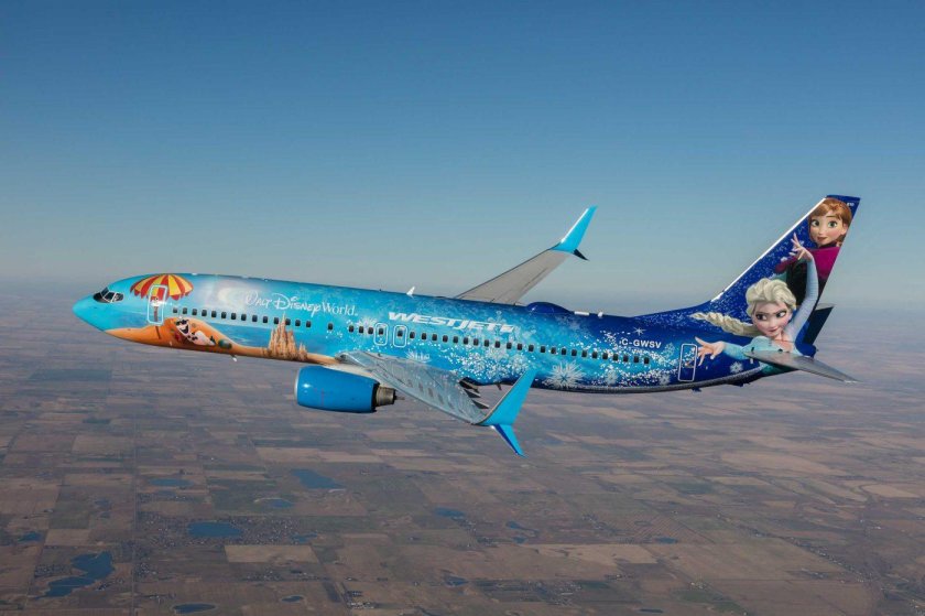 Самолет walt disney ливрея