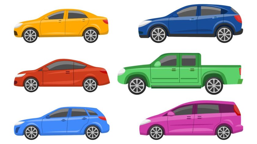 Автомобиль вектор виды