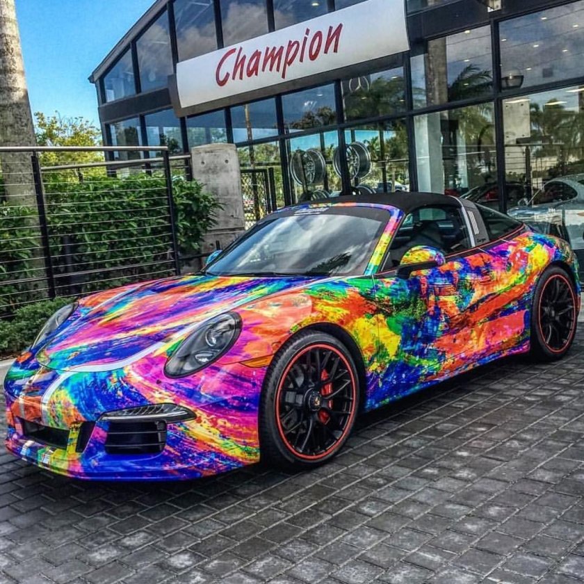 Винил на Порше 911