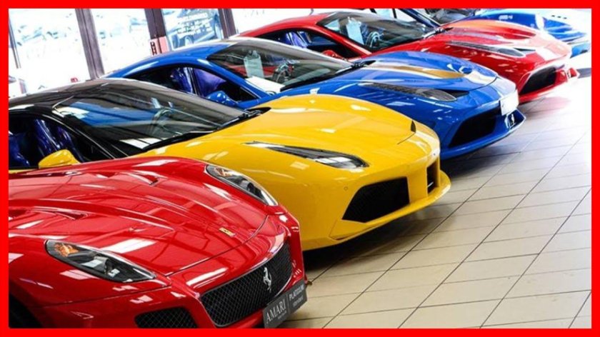 Яркие цвета машин