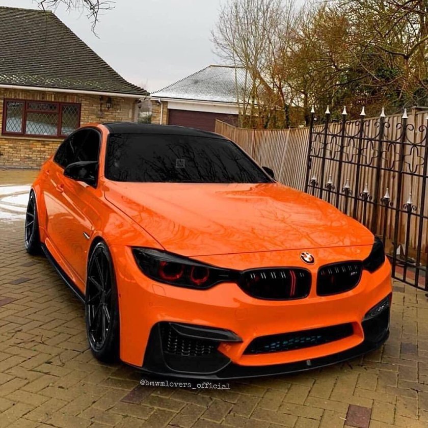 БМВ м8 оранжевая