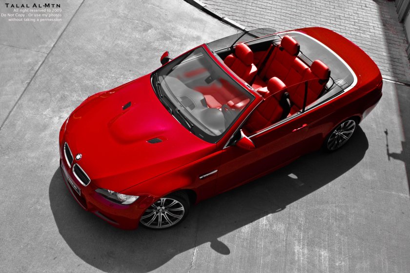 БМВ кабриолет красный