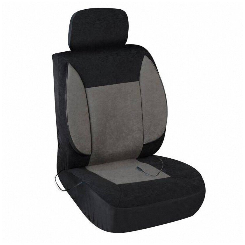 Подогрев сиденья без спинки SKYWAY серый 12v 43х43см 2,5а-3а