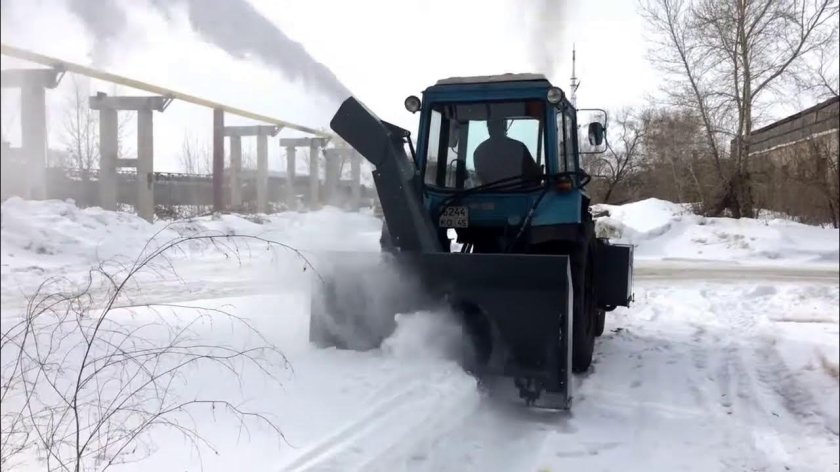 Роторный снегоуборщик для МТЗ 82