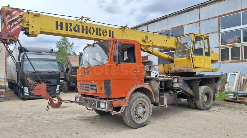 Маз автокран ивановец 14т