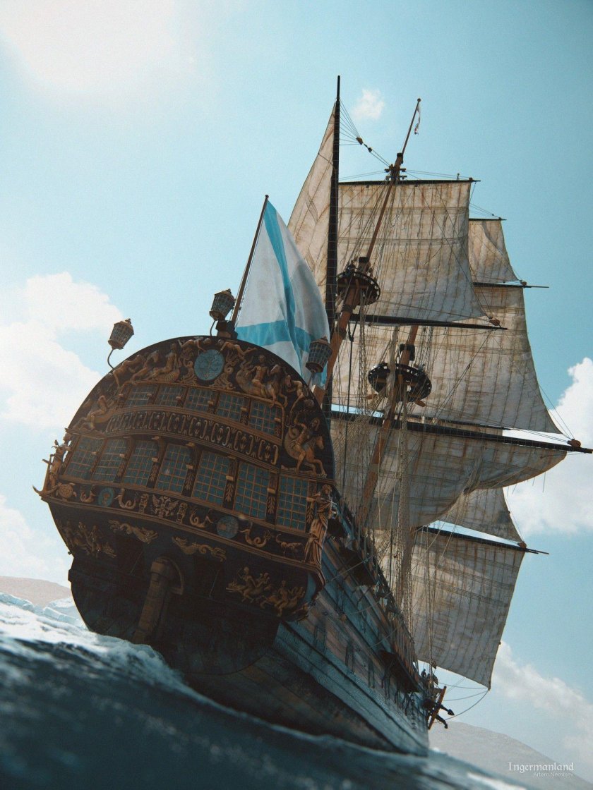 Ингерманланд линейный корабль Петра 1