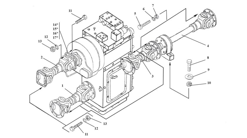 Карданный вал Амкодор 342в