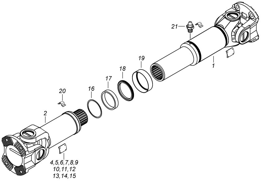 Крестовина переднего карданного вала КАМАЗ 43118