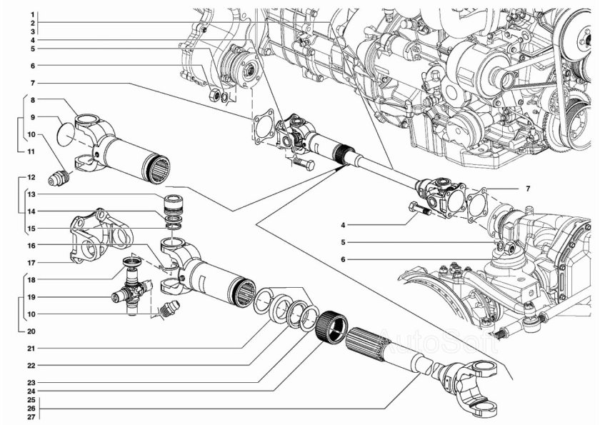 УАЗ Патриот 2005 хвостовик кардана